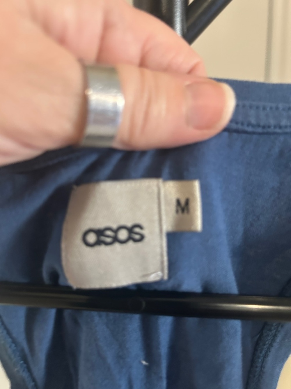 ASOS Blue Patterned Racerback Tank - Picture 3 of 5